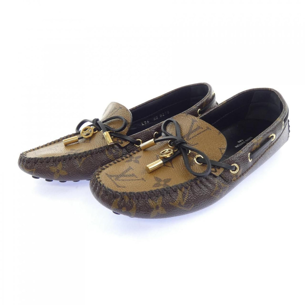 Louis Vuitton Monogram Reverse Gloria Line Loafers Shoes — view 3