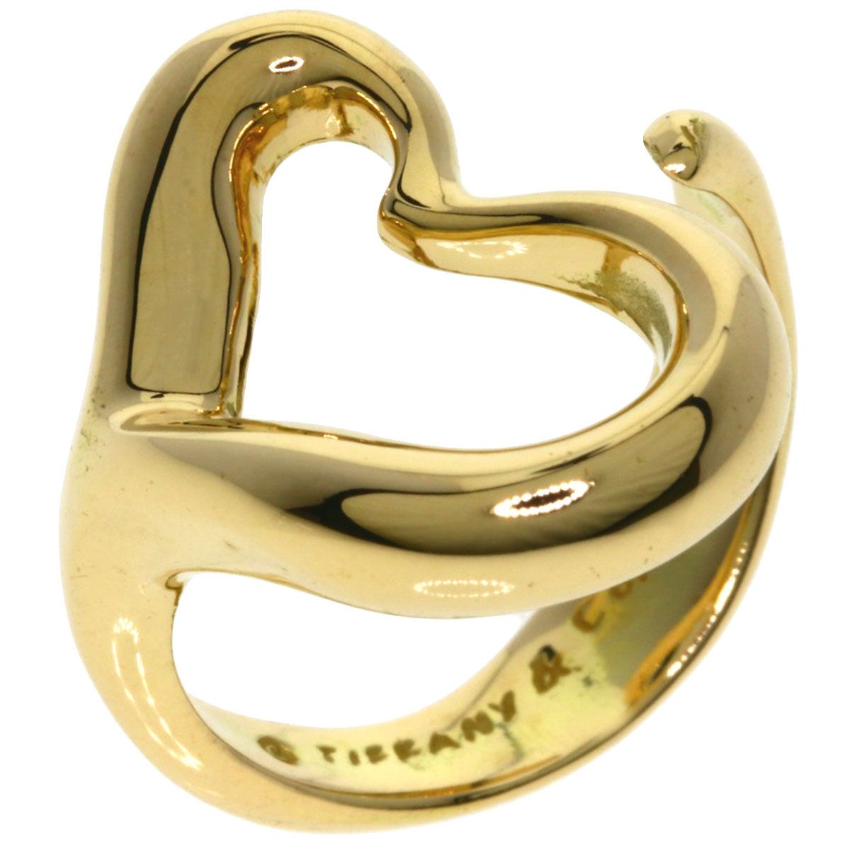 Tiffany & Co Open Heart Ring 18K Yellow Gold — view 3