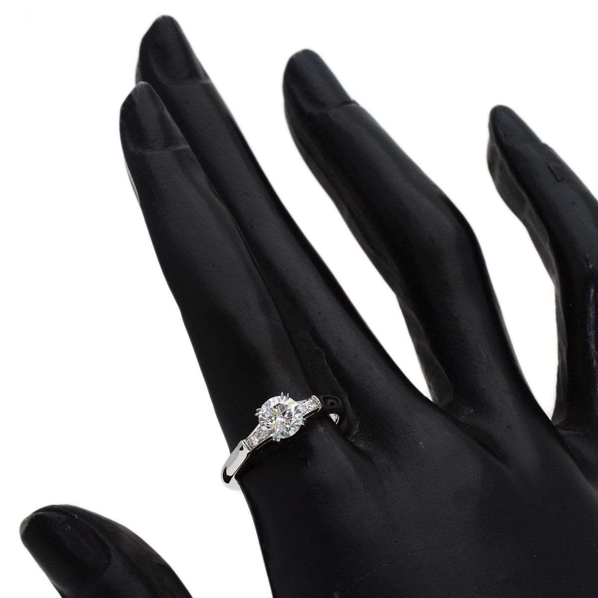 Harry Winston Round Cut Tryst Diamond Ring — view 7
