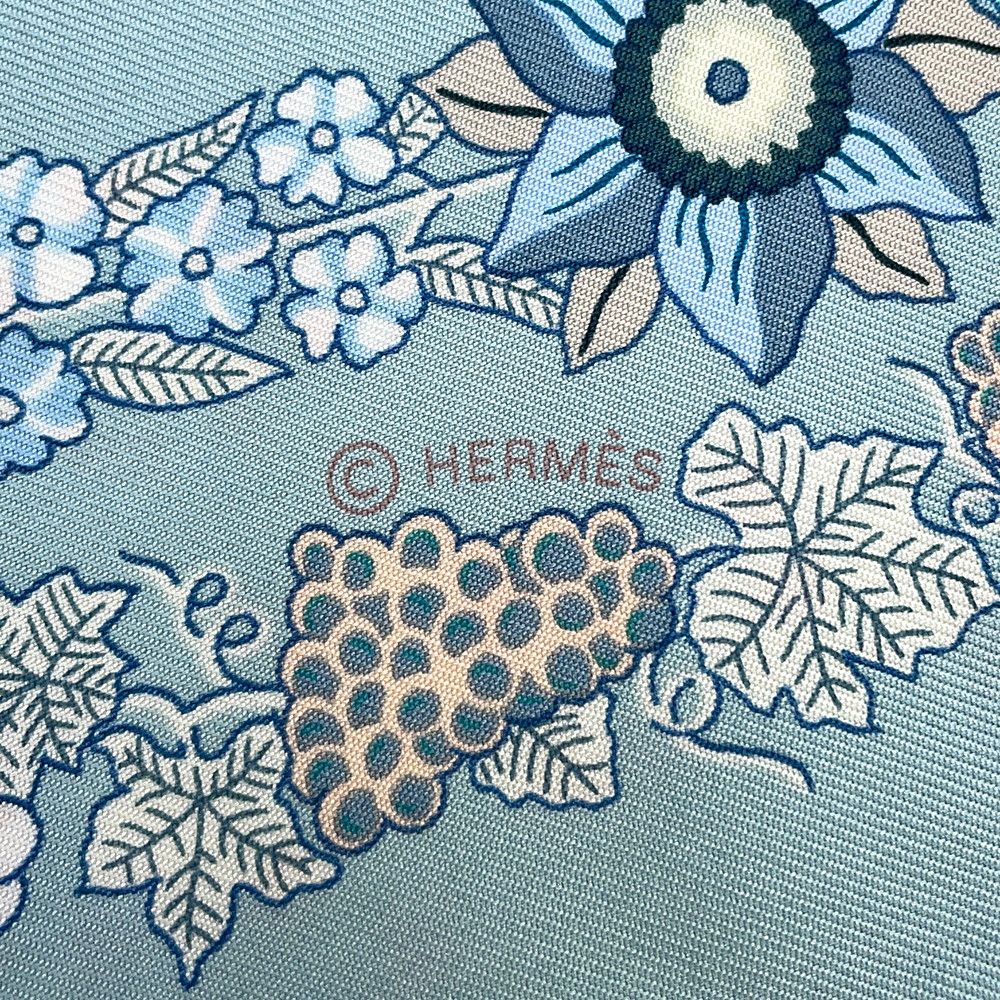 Hermes Scarf Carre 90 Brides de Gala en Fleurs White — view 8