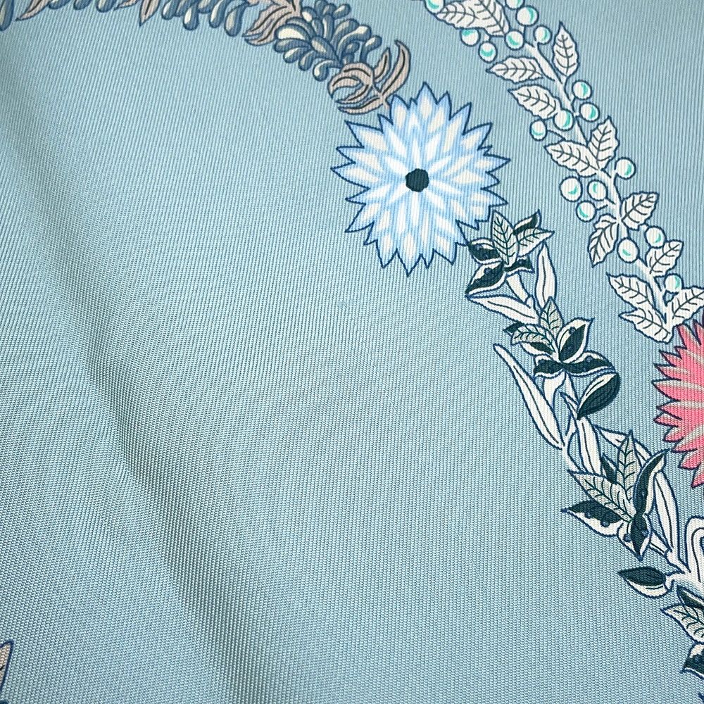 Hermes Scarf Carre 90 Brides de Gala en Fleurs White — view 5