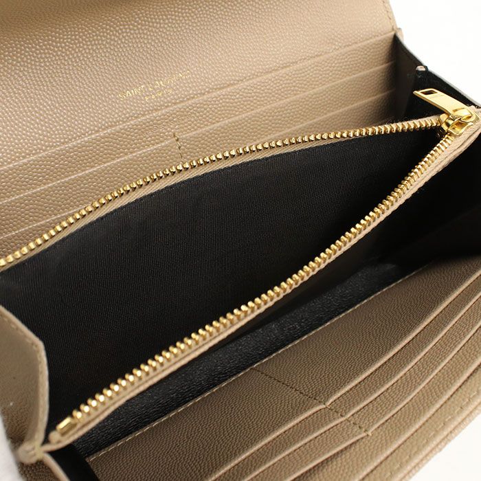 Saint Laurent Large Flap Wallet Cassandra Bifold Leather — view 4