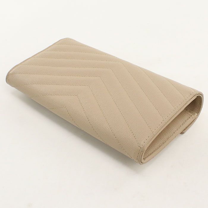 Saint Laurent Large Flap Wallet Cassandra Bifold Leather — view 2