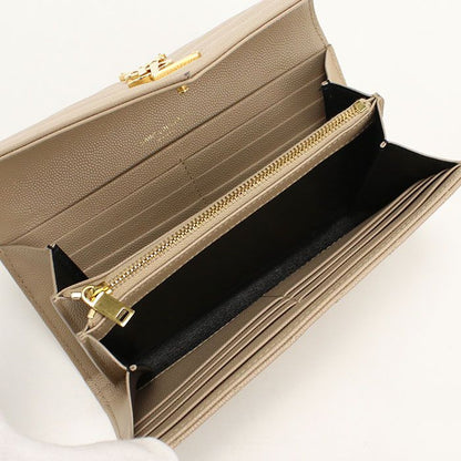 Saint Laurent Large Flap Wallet Cassandra Bifold Leather — view 3