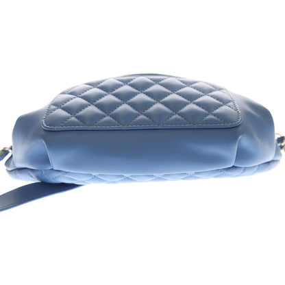 Chanel Quilted Banane Waist Bag Fanny Blue — view 4