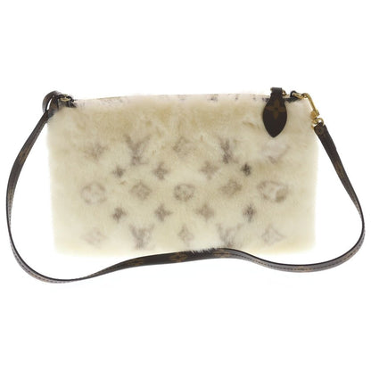 Louis Vuitton Neo Pochette Mila Monogram Shoulder Bag Back Mink White Gold — view 2
