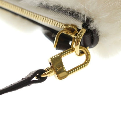 Louis Vuitton Neo Pochette Mila Monogram Shoulder Bag Back Mink White Gold — view 6