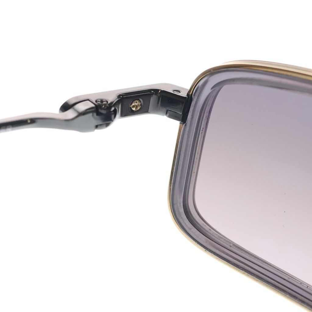 Chrome Hearts Eader Double Bridge Flare Anni Temple Sunglasses Gold Black — view 4