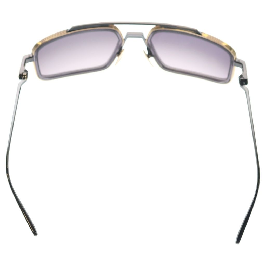 Chrome Hearts Eader Double Bridge Flare Anni Temple Sunglasses Gold Black — view 2