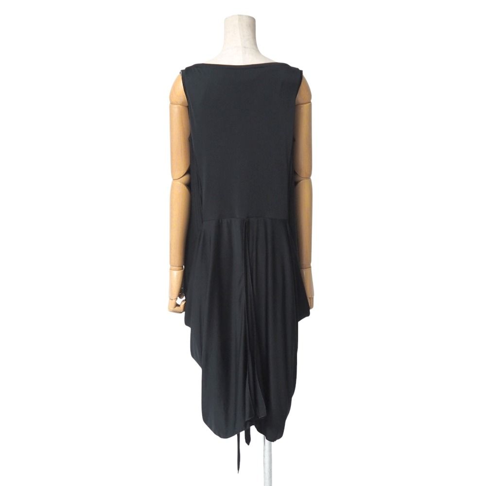 Saint Laurent Dress 36 Sleeveless Belted Draped Midi — view 2