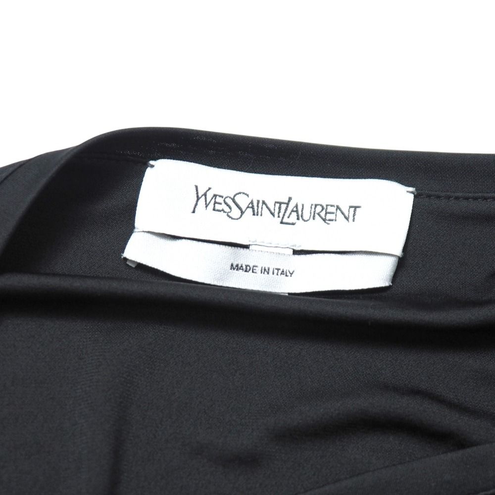 Saint Laurent Dress 36 Sleeveless Belted Draped Midi — view 6
