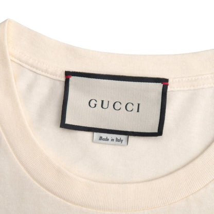 Gucci Short Sleeve T-Shirt XS Sequin Decoration Strawberry Cotton Crew — view 7