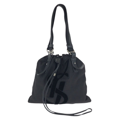 Saint Laurent Rive Gauche Vintage Kahala YSL Black Canvas Tote Bag