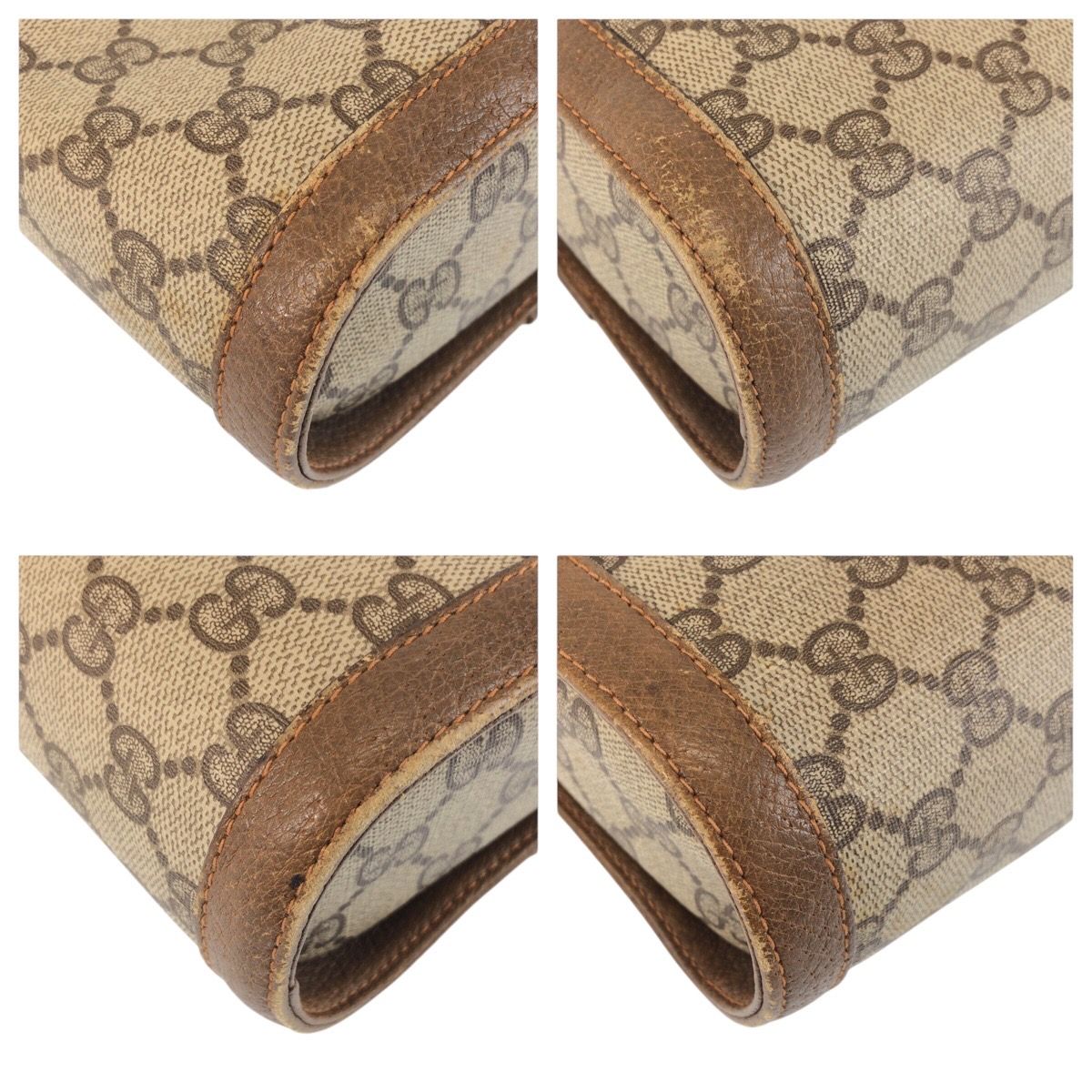 Gucci Vintage Sherry Line Beige GG Supreme Canvas 904 02 070 Shoulder Bag — view 4