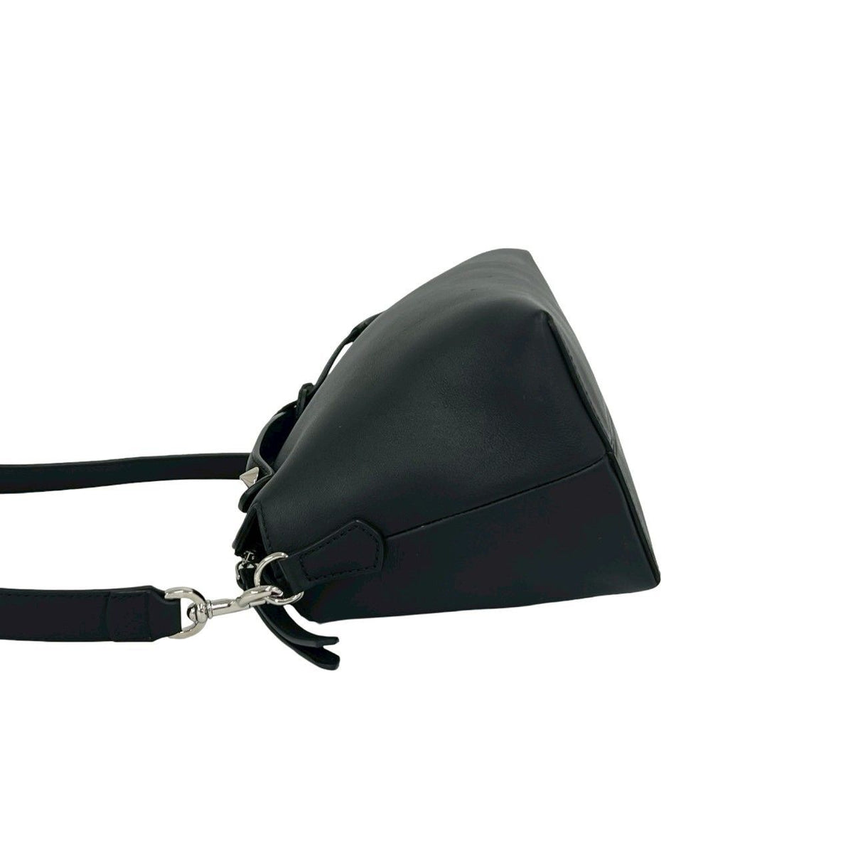 Fendi Visible Leather 2-Way Shoulder Bag Black — view 5