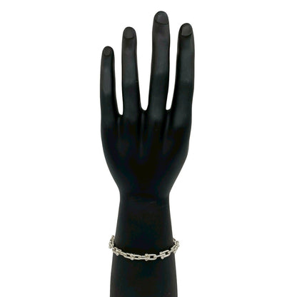 Tiffany & Co HardWear Small Link Bracelet 28 Pieces 925 Sterling Silver Chain Bangle — view 2