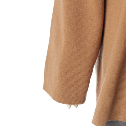 Loewe Cashmere Oversized Hood Knit Hoodie Pullover Top Natural Brown Gray — view 6