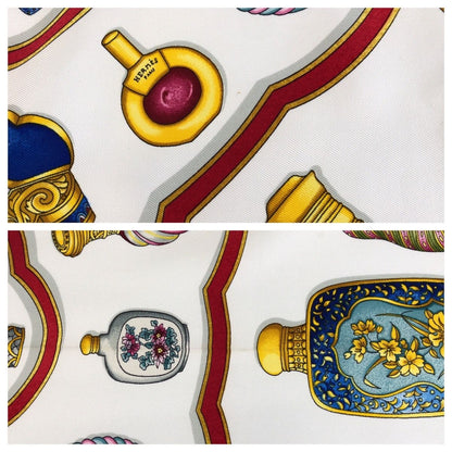 Hermes Carre 90 Pourvu Qu'on Ait L'ivresse Blue Silk Scarf — view 6