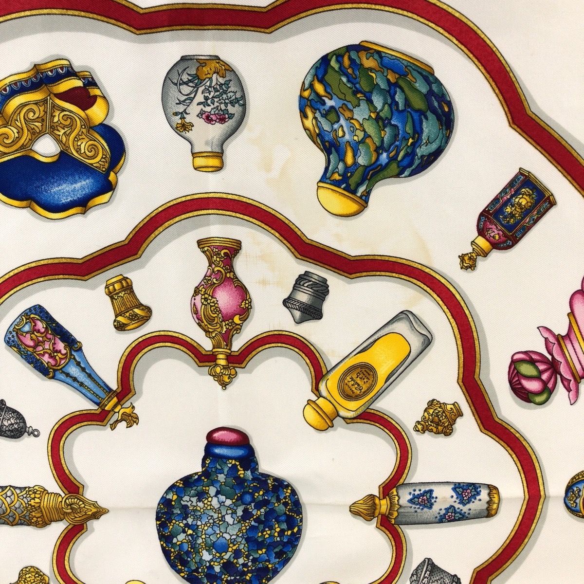 Hermes Carre 90 Pourvu Qu'on Ait L'ivresse Blue Silk Scarf — view 4