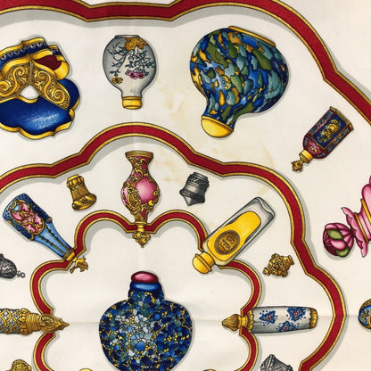 Hermes Carre 90 Pourvu Qu'on Ait L'ivresse Blue Silk Scarf — view 4