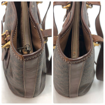 Celine Macadam Pattern Tote Bag Easy to Use Brown — view 5