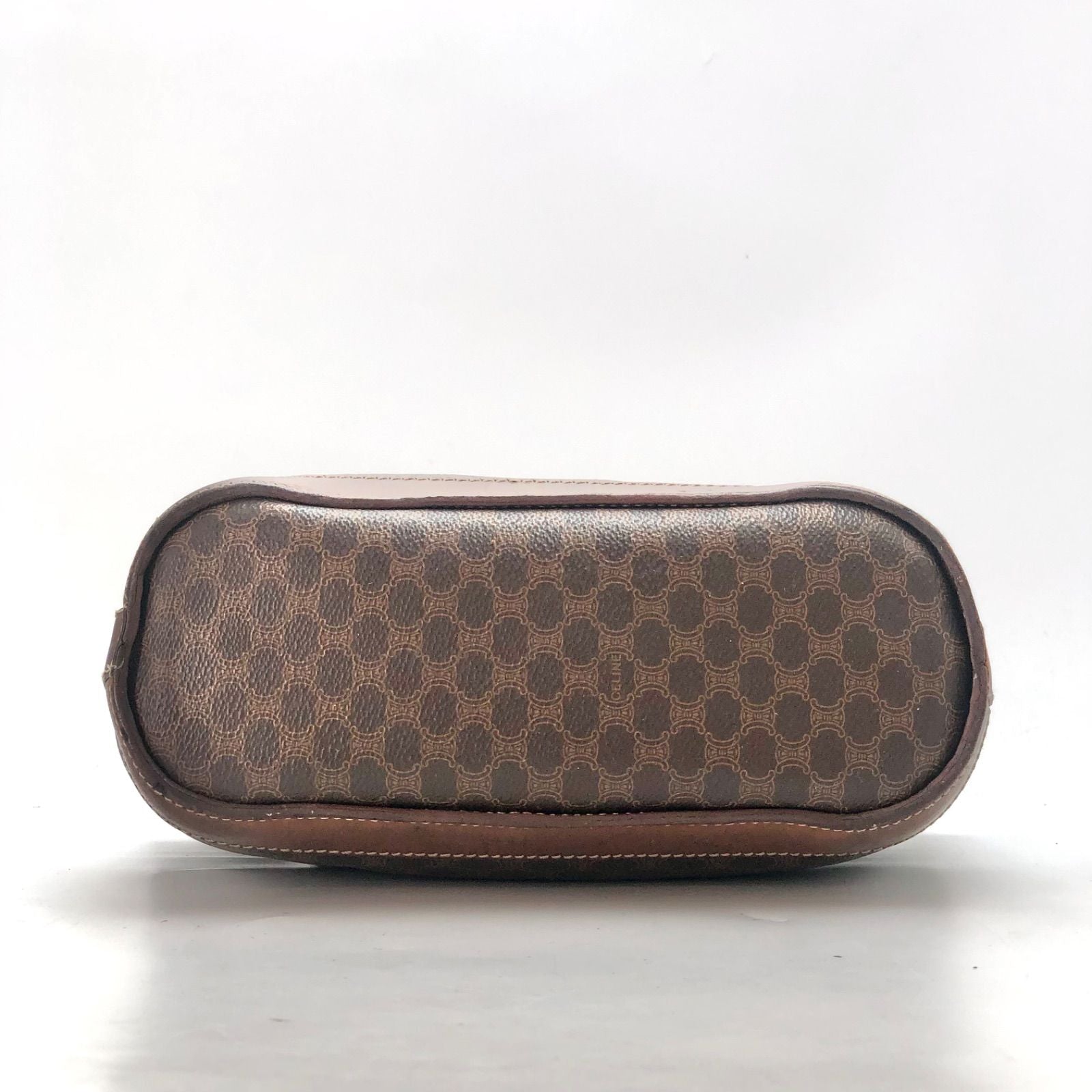 Celine Macadam Pattern Tote Bag Easy to Use Brown — view 6