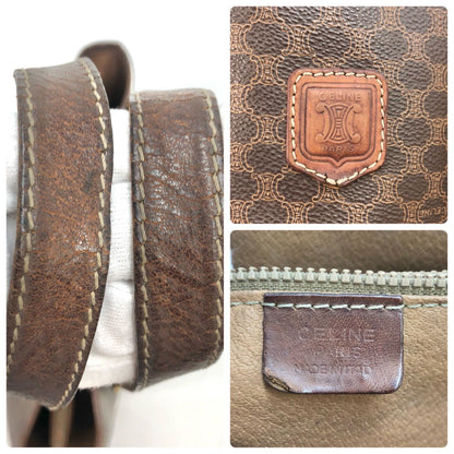 Celine Macadam Pattern Tote Bag Easy to Use Brown — view 7