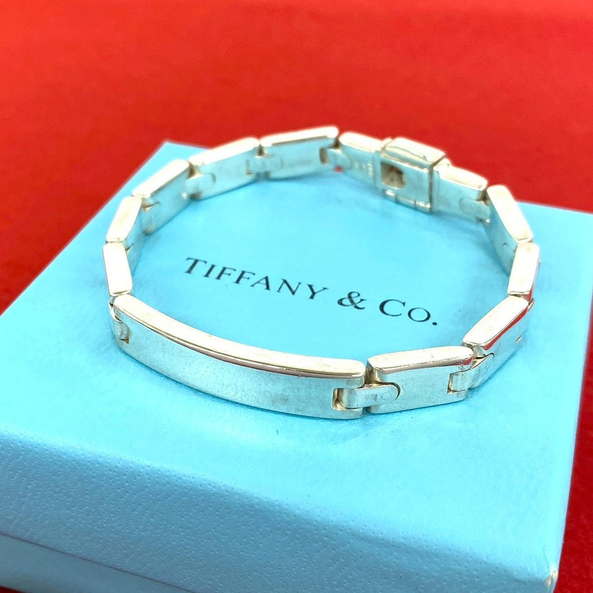 Tiffany & Co Vintage 925 Sterling Silver Chain Bracelet