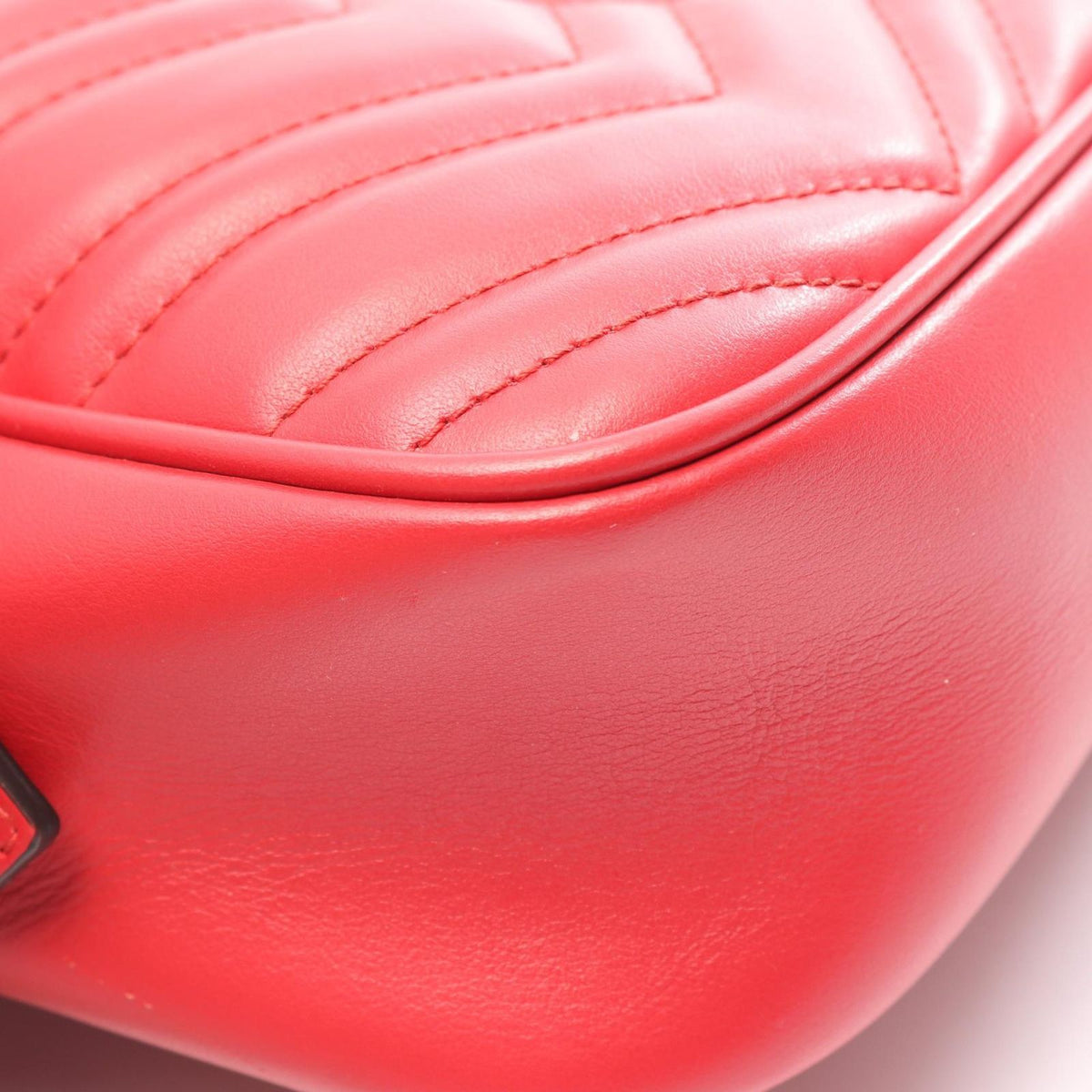 Gucci Shoulder Bag GG Marmont Red Leather — view 6