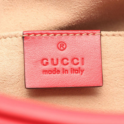 Gucci Shoulder Bag GG Marmont Red Leather — view 4