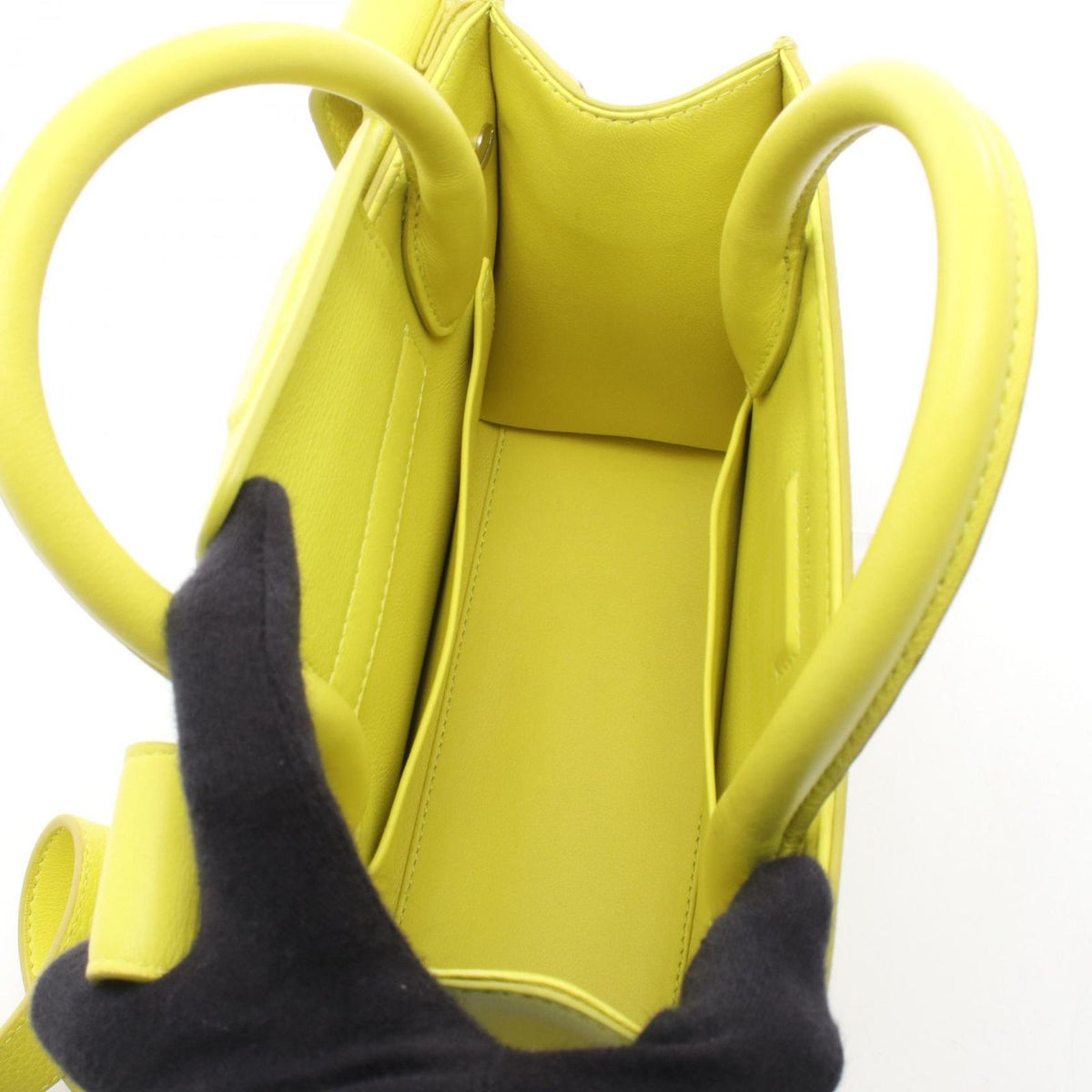 Dior Handbag Ever 2-Way Yellow Leather Mini — view 3