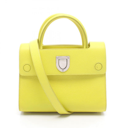 Dior Handbag Ever 2-Way Yellow Leather Mini