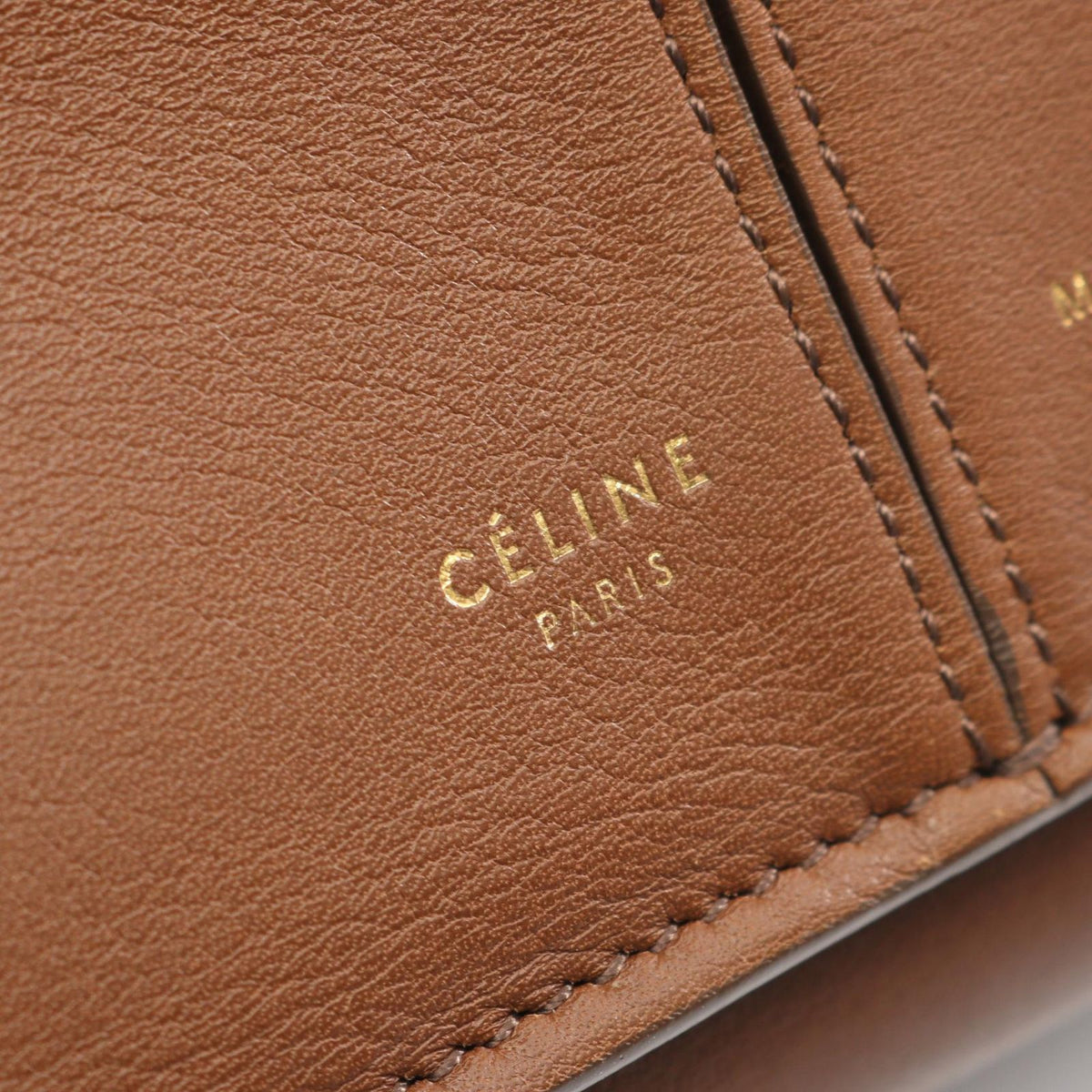 Celine Tote Bag Trifold Brown Leather — view 4