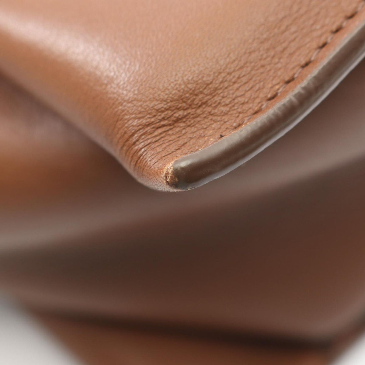 Celine Tote Bag Trifold Brown Leather — view 6