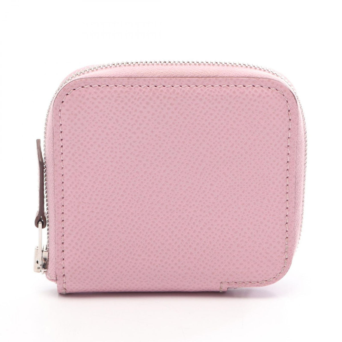 Hermes Coin Case Compact Mini Silk in Mauve Sylvestre Leather Calf Azap