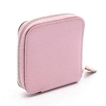 Hermes Coin Case Compact Mini Silk in Mauve Sylvestre Leather Calf Azap — view 2