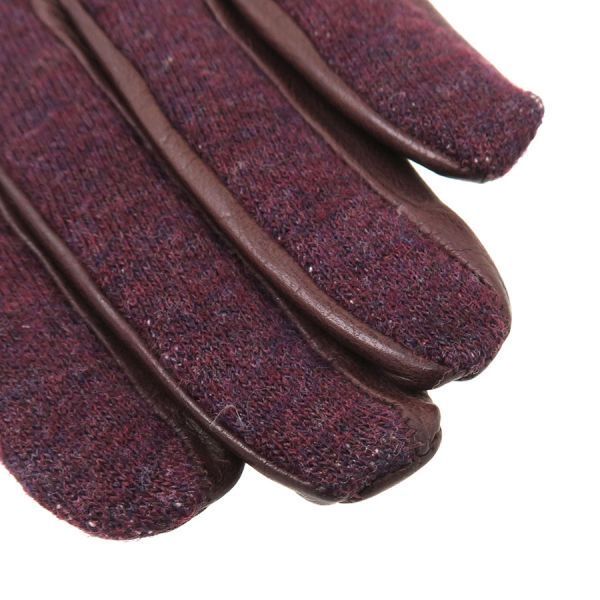 Hermes Gloves Burgundy — view 4