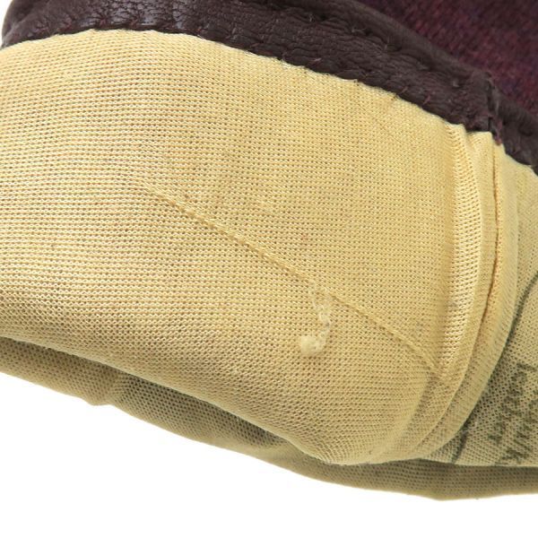 Hermes Gloves Burgundy — view 6