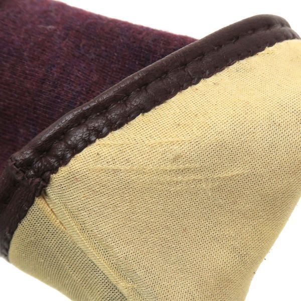 Hermes Gloves Burgundy — view 3