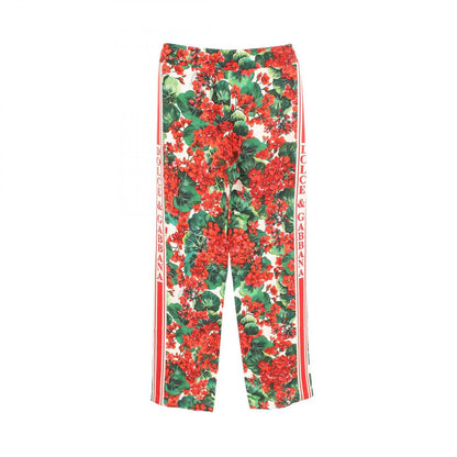 Dolce & Gabbana Pants Floral Pattern Side Line Rayon — view 2