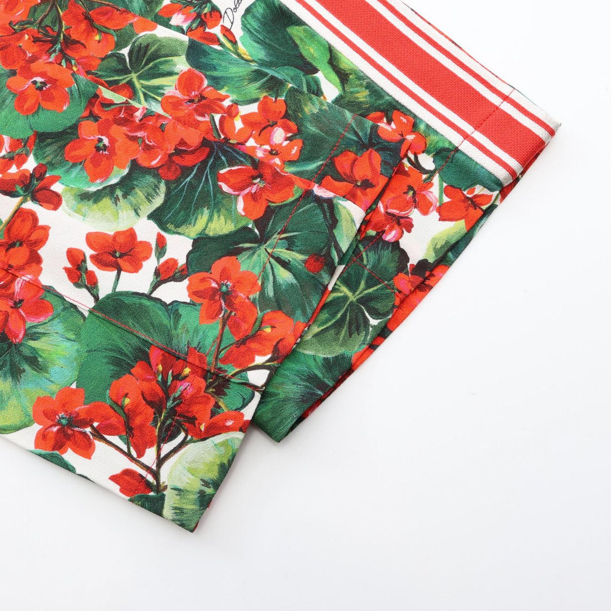 Dolce & Gabbana Pants Floral Pattern Side Line Rayon — view 5