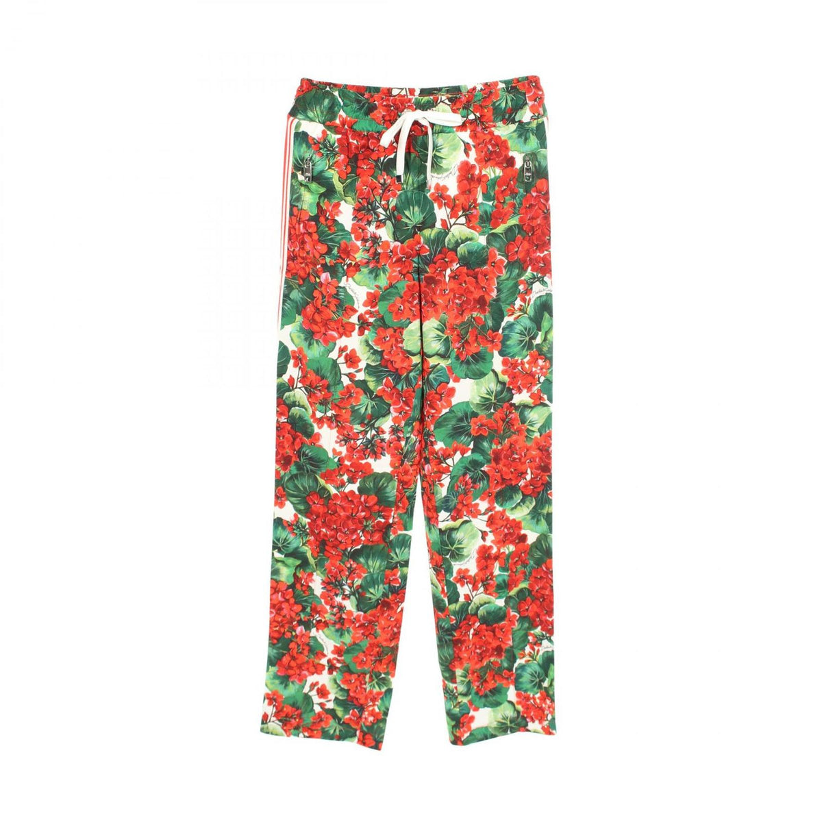 Dolce & Gabbana Pants Floral Pattern Side Line Rayon