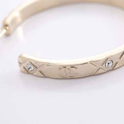 Chanel Single Earring CC Logo Hoop — view 8