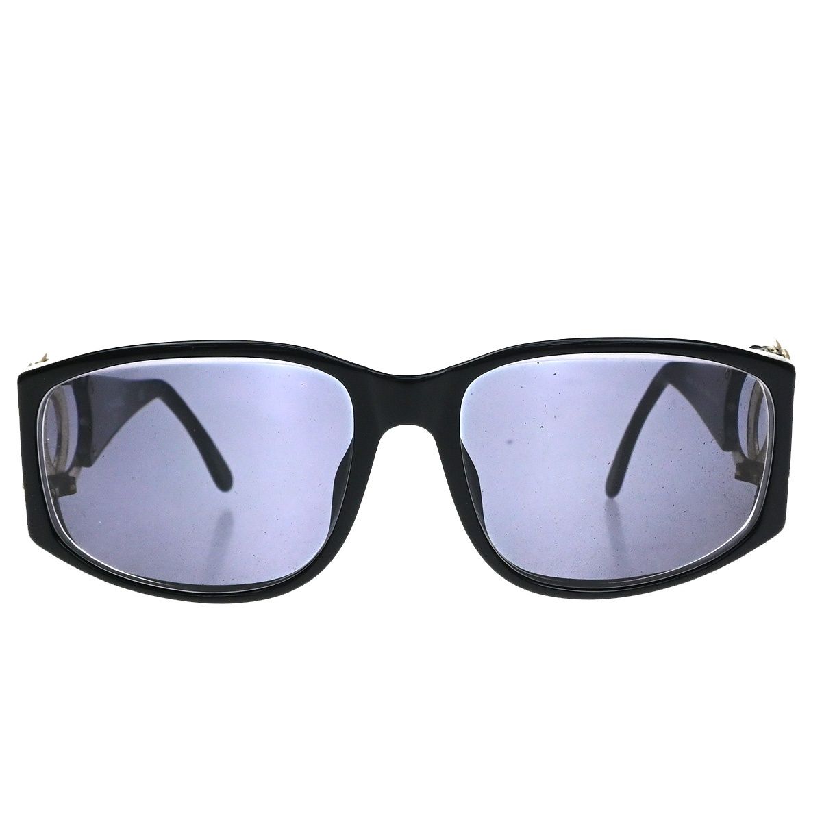 Chanel Sunglasses CC Logo Black Gold Eyewear — view 2