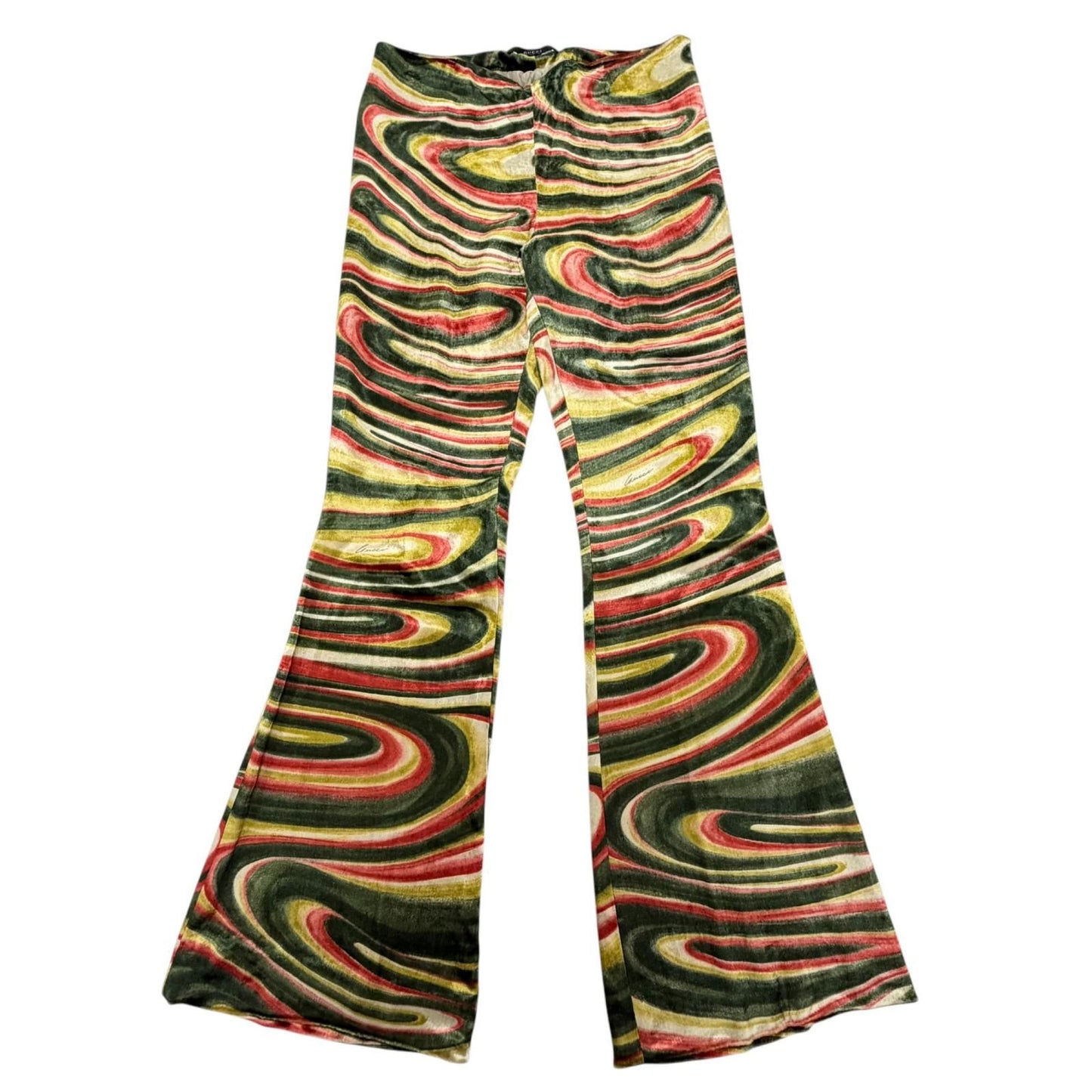 Gucci Psychedelic Swirl Velvet Pants Era 42