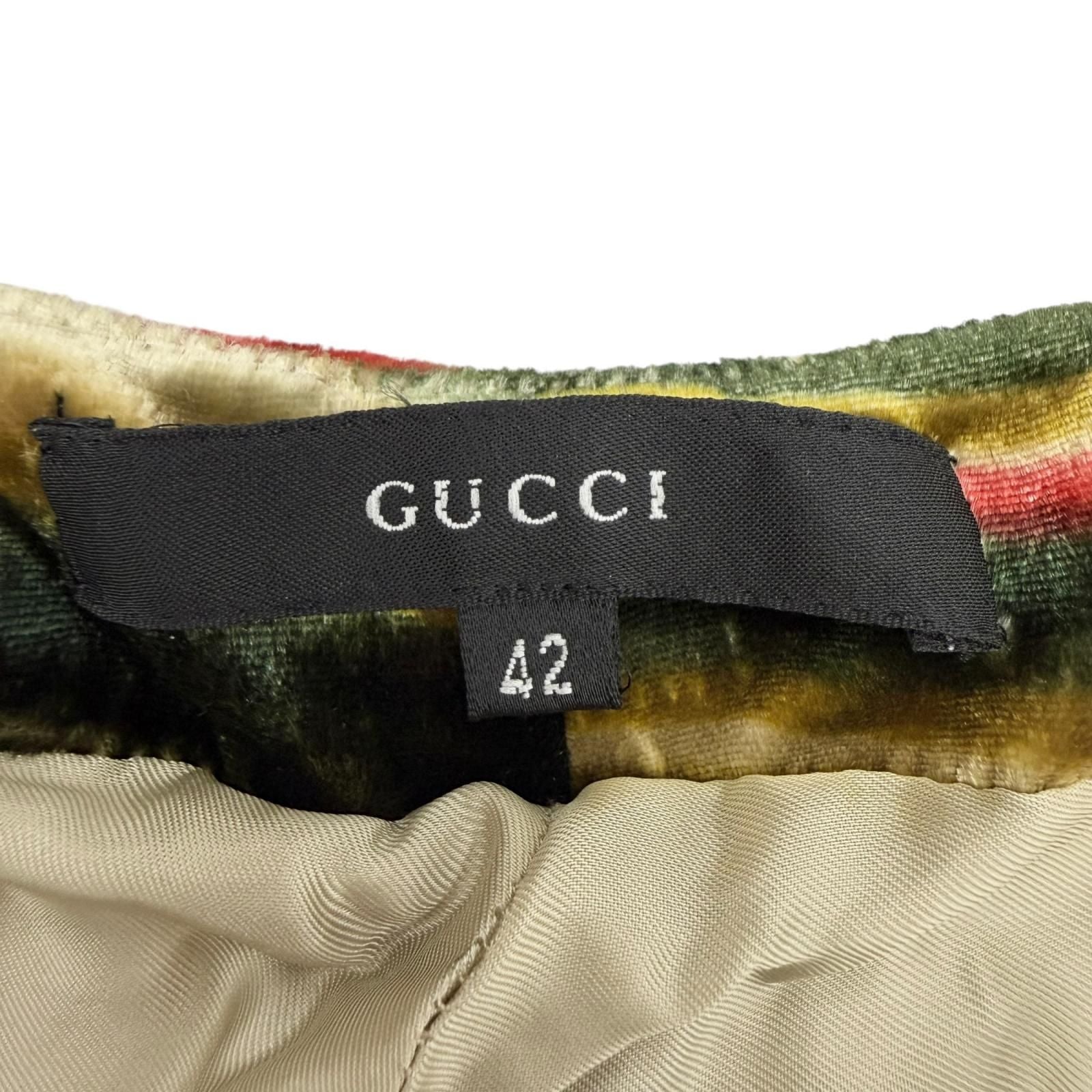 Gucci Psychedelic Swirl Velvet Pants Era 42 — view 7