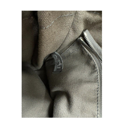 Hermes Fourre Tout Gray Black Canvas Tote Bag — view 7