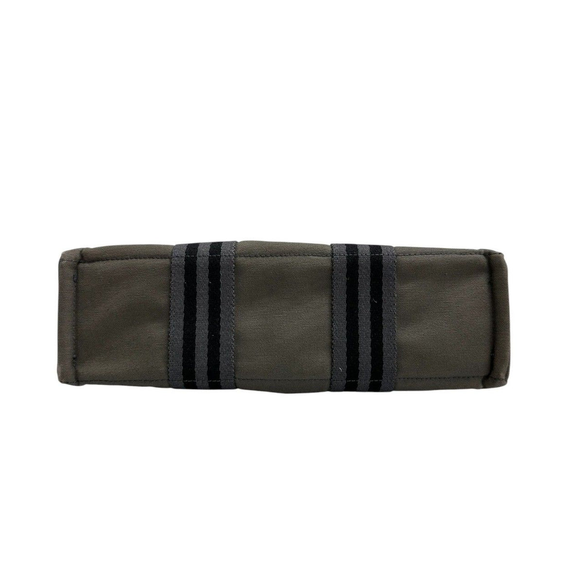 Hermes Fourre Tout Gray Black Canvas Tote Bag — view 3