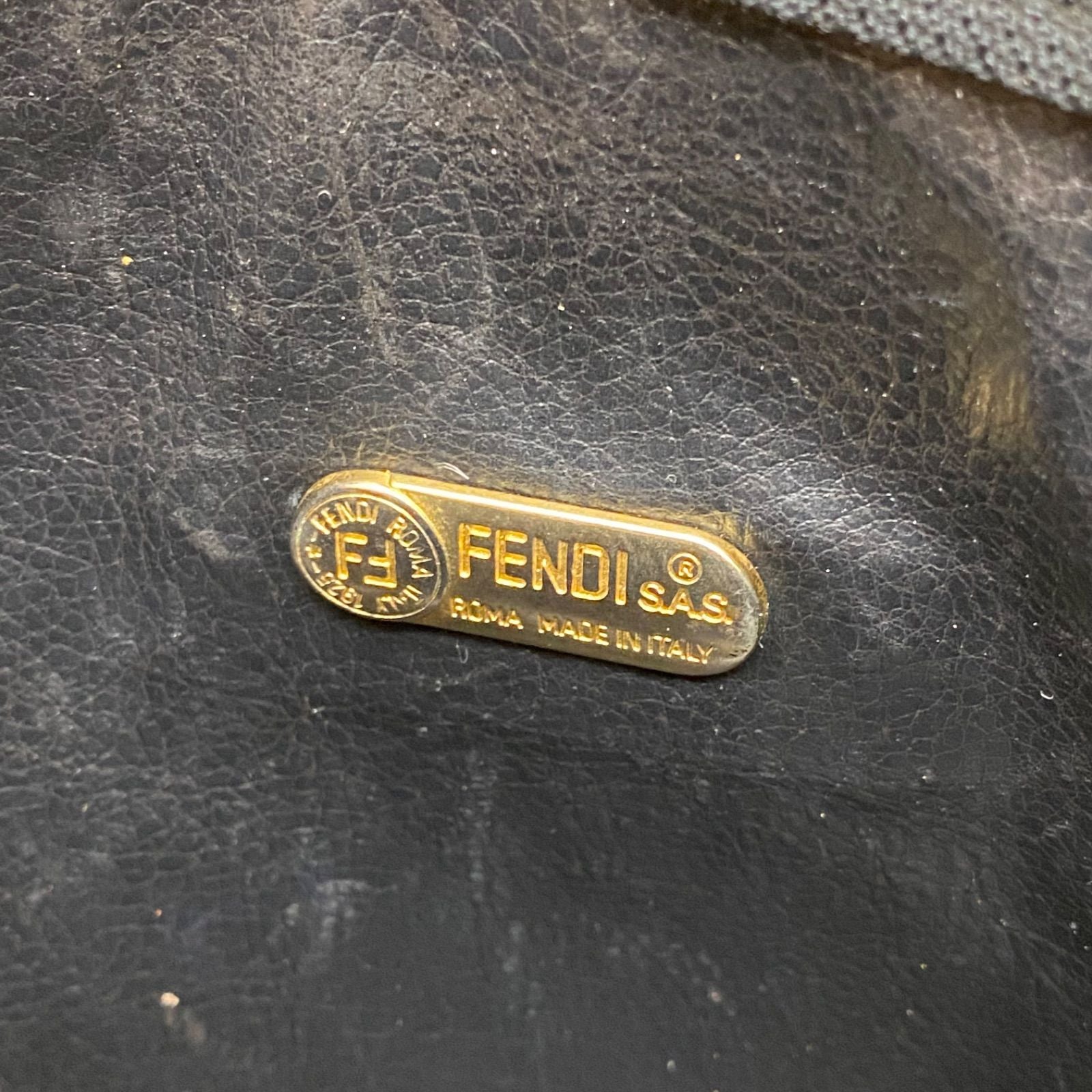 Fendi Pecan Pattern Shoulder Bag Easy to Use Brown — view 6