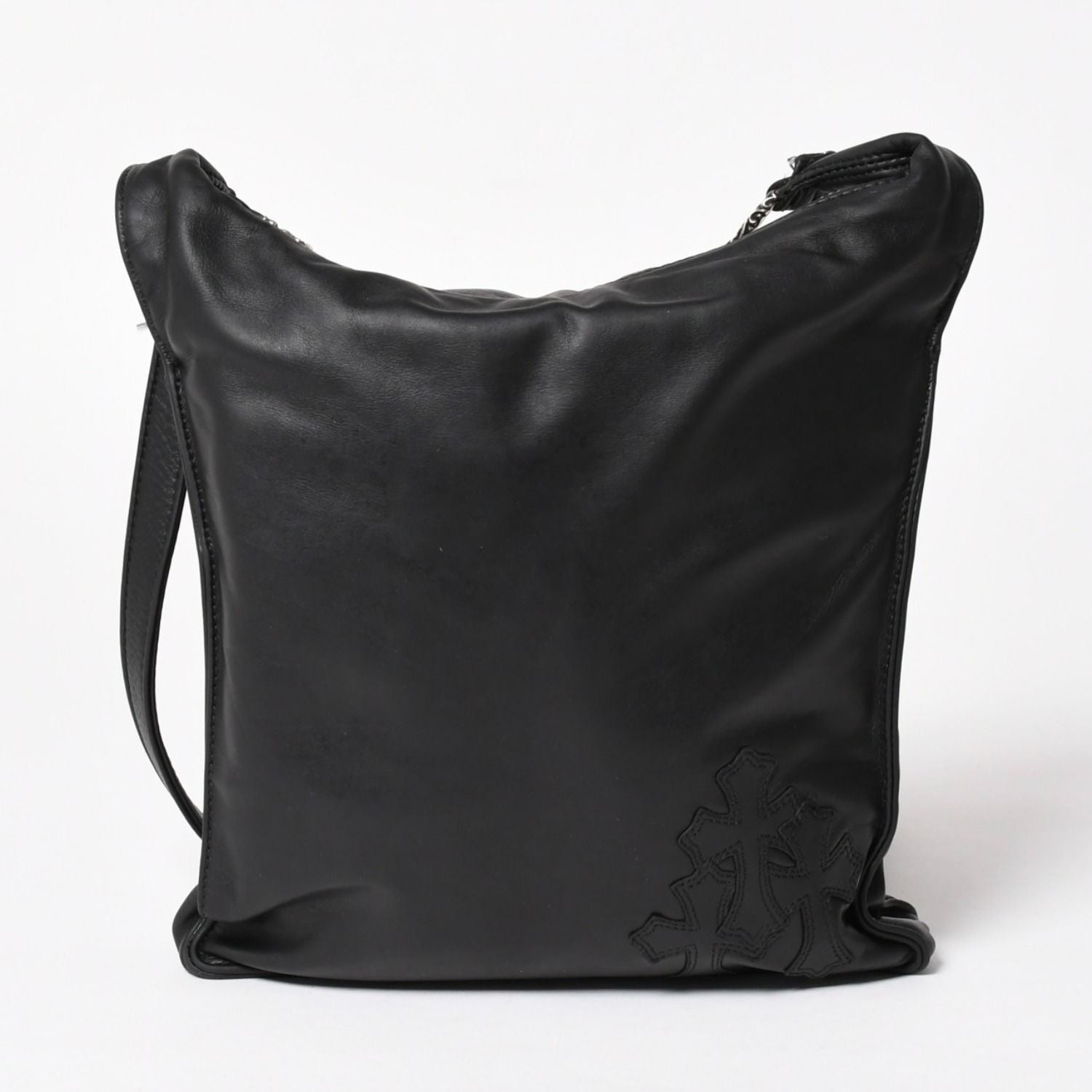 Chrome Hearts F-slinger Leather Shoulder Bag Dagger Zip CH Plus Cross Ball — view 2